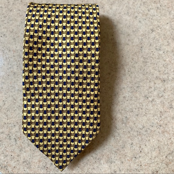 Giorgio Redaelli Necktie in Yellow and Blue - Picture 1 of 3